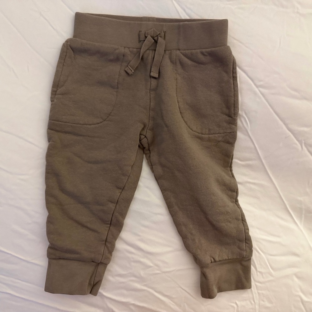 Colored Organics Cozy Kids Jogger Pants - Brown 12-18 mo